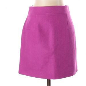 J.Crew Wool Pink Mini Skirt, Size 8